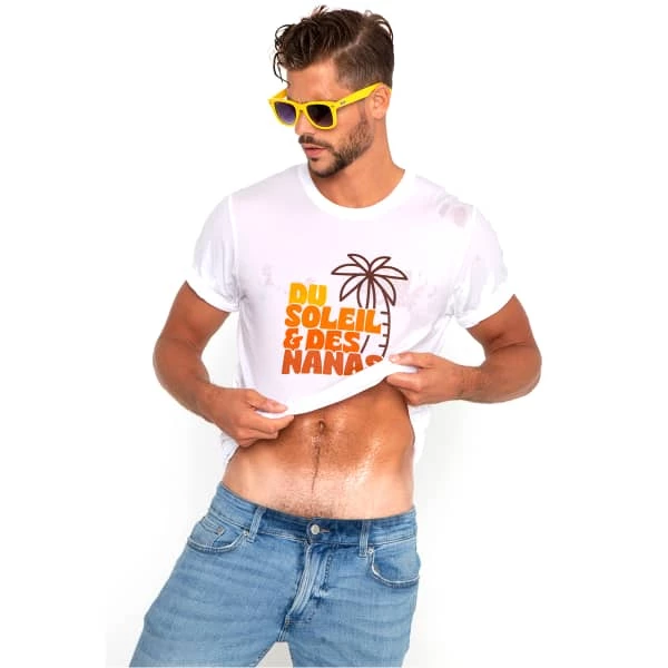 T-shirts FRENCH DISORDER ALEX DU SOLEIL WHITE 22 Blanc 4 T-shirts FRENCH DISORDER ALEX DU SOLEIL WHITE 22 Blanc – Image 2