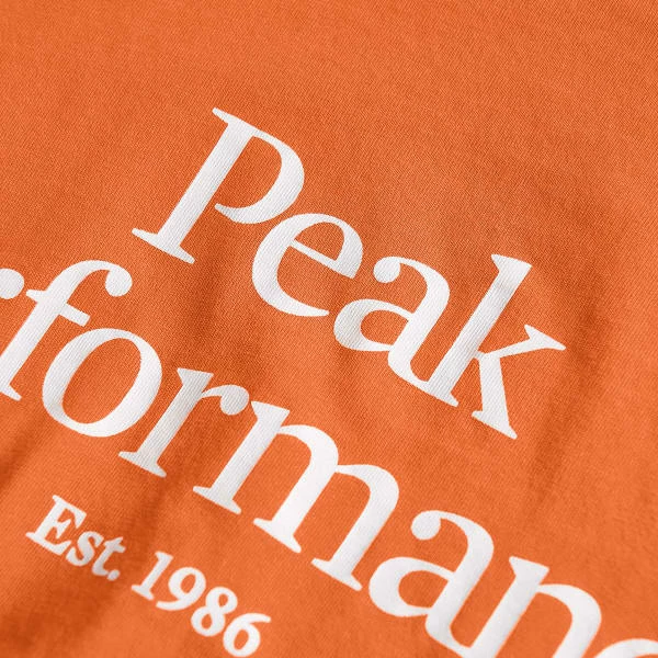 T-shirts PEAK PERFORMANCE M ORIGINAL TEE ORANGE FLARE 22 Orange 6 T-shirts PEAK PERFORMANCE M ORIGINAL TEE ORANGE FLARE 22 Orange – Image 4