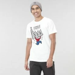 T-shirts PICTURE CC FACTORY TEE WHITE 22 Blanc -Vêtements casual Homme Soldes Boutique 9 102160 mts863 a 03