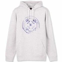 Sweatshirts OXBOW O1SAVIOR HOODED GRAPHIC HEATHER GREY 22 Gris