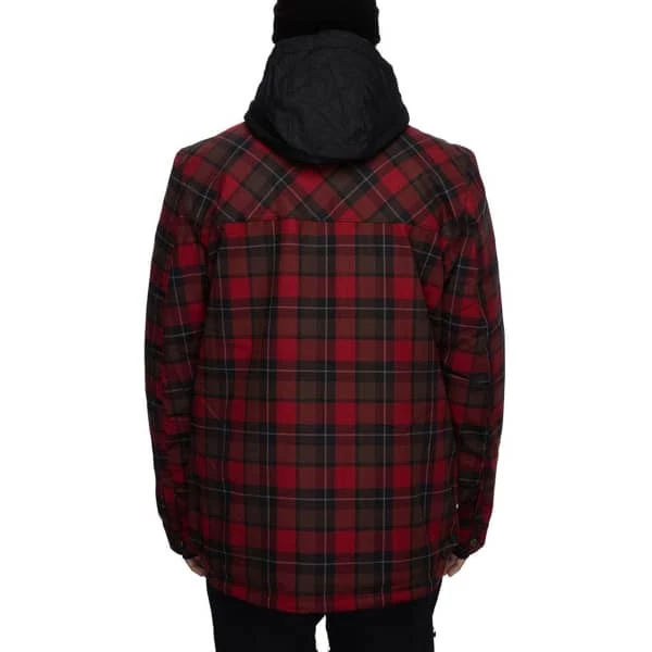 Vestes 686 WOODLAND INSULATED JACKET OXBLOOD PLAID 22 Gris / Rouge 4 Vestes 686 WOODLAND INSULATED JACKET OXBLOOD PLAID 22 Gris / Rouge – Image 2