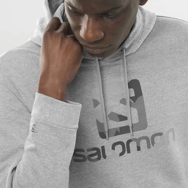 Sweatshirts SALOMON OUTLIFE HEATHER HOODY U MID GREY/HEATHER 22 Gris / Noir 5 Sweatshirts SALOMON OUTLIFE HEATHER HOODY U MID GREY/HEATHER 22 Gris / Noir – Image 3