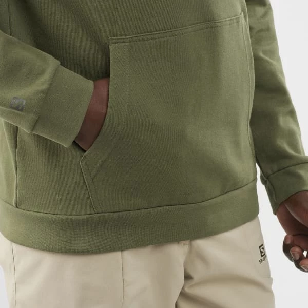 Sweatshirts SALOMON OUTLIFE PULLOVER HOODY U OLIVE NIGHT 22 Vert 8 Sweatshirts SALOMON OUTLIFE PULLOVER HOODY U OLIVE NIGHT 22 Vert – Image 6