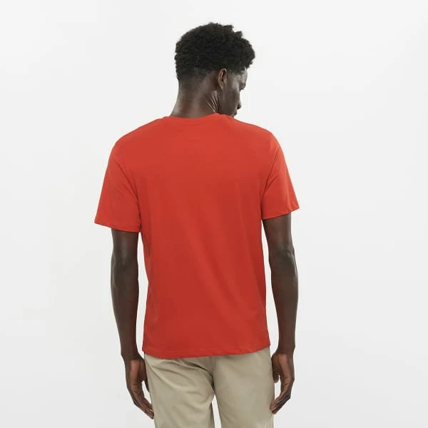 T-shirts SALOMON OUTLIFE LOGO TEE M AURA ORANGE 22 Rouge 5 T-shirts SALOMON OUTLIFE LOGO TEE M AURA ORANGE 22 Rouge – Image 3