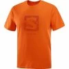 T-shirts SALOMON OUTLIFE LOGO TEE M RED ORANGE 22 Orange -Vêtements casual Homme Soldes Boutique 9 102994 t shirt outlife logo tee m red orange lc1964300 01