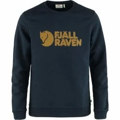 FJALLRAVEN Sweatshirts FJÄLLRÄVEN LOGO SWEATER M DARK NAVY 22 Bleu