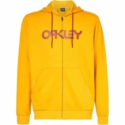 Sweatshirts OAKLEY TEDDY FULL ZIP HOODIE AMBER YELLOW 22 Jaune / Rouge