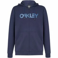 Sweatshirts OAKLEY TEDDY FULL ZIP HOODIE FATHOM/POSEIDO 22 Bleu