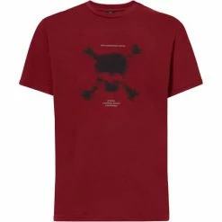 T-shirts OAKLEY BLURRED SCATTER SKULL TEE IRON RED 22 Rouge