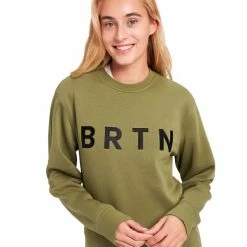 Sweatshirts BURTON BRTN CREW MARTINI OLIVE 22 Vert -Vêtements casual Homme Soldes Boutique 9 103280 13717109 301 04