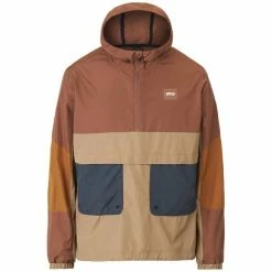 Vestes PICTURE WAILER JKT RUSTIC BROWN 22 Marron / Rouge / Bleu