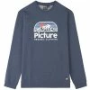 Sweatshirts PICTURE AUTHENTIC CREW DARK BLUE MELANGE 22 Bleu -Vêtements casual Homme Soldes Boutique 9 103633 msw351 a 01