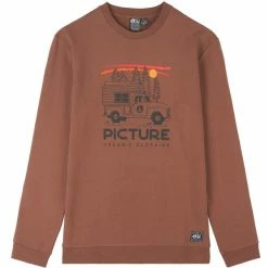 Sweatshirts PICTURE CUSTOM VAN CREW RUSTIC BROWN 22 Marron