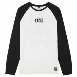 T-shirts PICTURE BACKON TEE WHITE 22 Blanc / Noir
