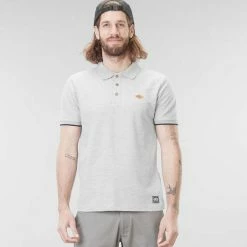 Polos PICTURE DELO POLO GREY MELANGE 22 Gris -Vêtements casual Homme Soldes Boutique 9 103649 mts840 d 03