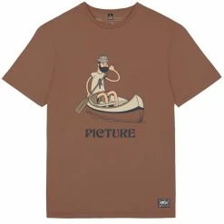 T-shirts PICTURE OKAPIN TEE RUSTIC BROWN 22 Marron