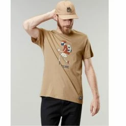 T-shirts PICTURE PACKER TEE DARK STONE 22 Marron -Vêtements casual Homme Soldes Boutique 9 103661 packer tee dark stone mts929 a 03