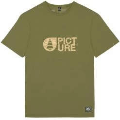 T-shirts PICTURE BASEMENT CORK TEE ARMY GREEN 22 Vert