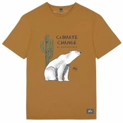 T-shirts PICTURE CC CACTUSBEAR TEE PUMPKIN SKY 22 Marron