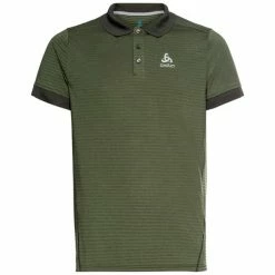 Polos ODLO POLO SHIRT S/S NIKKO DRY DEEP DEPTHS-OLIVINE 22 Vert