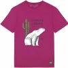 T-shirts PICTURE CC CACTUSBEAR TEE CACTUS FLOWER 22 Rose / Blanc -Vêtements casual Homme Soldes Boutique 9 104077 cc cactusbear tee cactus flower mts924 b 01
