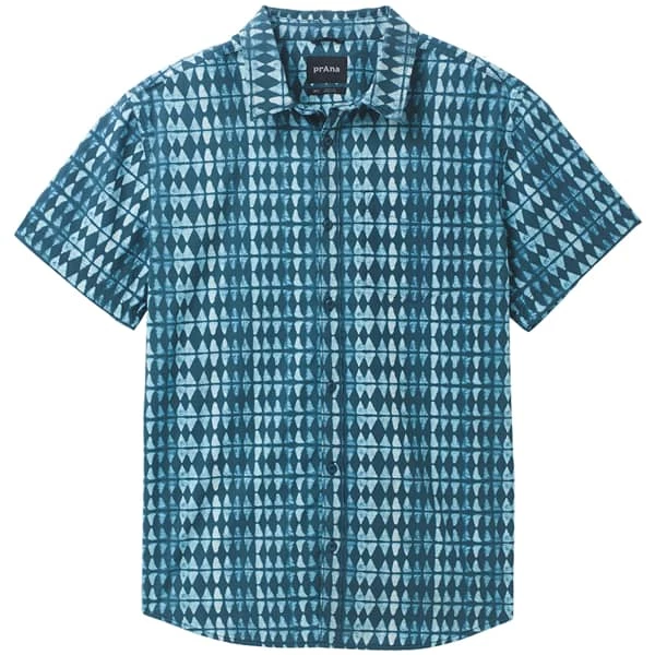 Chemises PRANA ROOTS STUDIO SHIRT LANKAI 22 Bleu / Blanc 3 Chemises PRANA ROOTS STUDIO SHIRT LANKAI 22 Bleu / Blanc