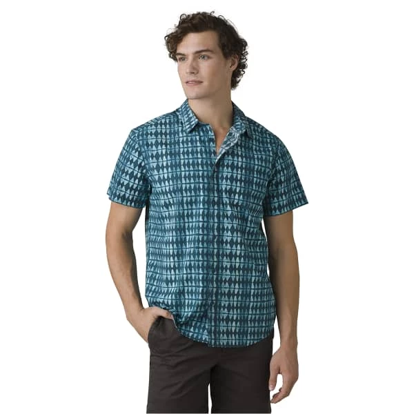 Chemises PRANA ROOTS STUDIO SHIRT LANKAI 22 Bleu / Blanc 4 Chemises PRANA ROOTS STUDIO SHIRT LANKAI 22 Bleu / Blanc – Image 2