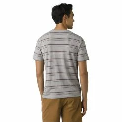 T-shirts PRANA CARDIFF SS POCKET T-SHIRT ALLOY STRIPE 22 Gris / Multicolore -Vêtements casual Homme Soldes Boutique 9 104156 cardiff ss pocket t shirt alloy stripe 1969891 as 03