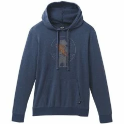 Sweatshirts PRANA JOURNEYMAN HOODIE DENIM HEATHER 23 Bleu