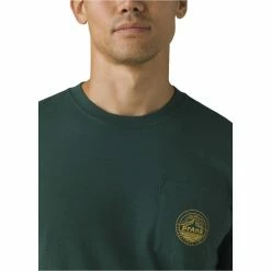 T-shirts PRANA PATCH PRINT T-SHIRT DEEP PINE HEATHER 22 Vert -Vêtements casual Homme Soldes Boutique 9 104160 patch print t shirt deep pine heather 1969871 dph 04