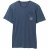 T-shirts PRANA PATCH PRINT T-SHIRT DENIM HEATHER 22 Bleu / Noir -Vêtements casual Homme Soldes Boutique 9 104161 patch print t shirt denim heather 1969871 dh 01