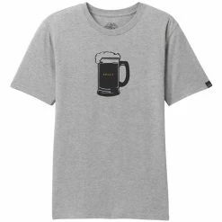 T-shirts PRANA BEER BELLY JOURNEYMAN MEDIUM HEATHER GREY 22 Gris