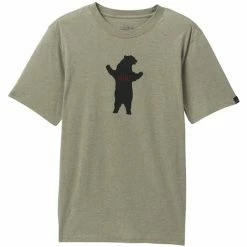 T-shirts PRANA BEAR SQUEEZE JOURNEYMAN COASTAL SAGE HEATHER 22 Vert