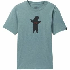 T-shirts PRANA BEAR SQUEEZE JOURNEYMAN SHORELINE HEATHER 22 Bleu
