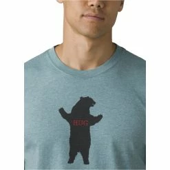 T-shirts PRANA BEAR SQUEEZE JOURNEYMAN SHORELINE HEATHER 22 Bleu -Vêtements casual Homme Soldes Boutique 9 104168 bear squeeze journeyman shoreline heather 1966311 sh 03