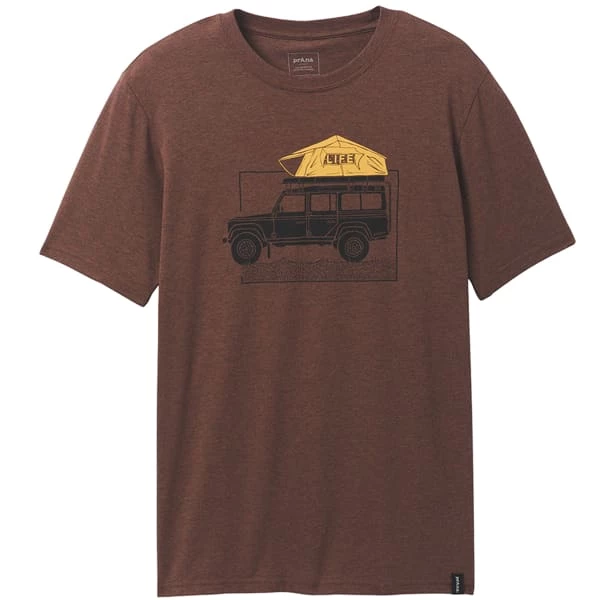 T-shirts PRANA CAMP LIFE JOURNEYMAN CLOVE HEATHER 22 Rouge 3 T-shirts PRANA CAMP LIFE JOURNEYMAN CLOVE HEATHER 22 Rouge