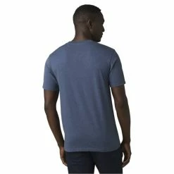 T-shirts PRANA CAMP LIFE JOURNEYMAN DENIM HEATHER 22 Bleu -Vêtements casual Homme Soldes Boutique 9 104172 camp life journeyman denim heather 1965321 dh 03