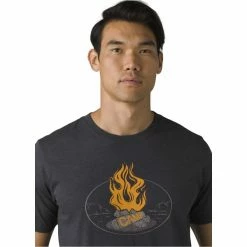 T-shirts PRANA CAMP FIRE JOURNEYMAN 2 CHARCOAL HEATHER 22 Gris -Vêtements casual Homme Soldes Boutique 9 104173 camp fire journeyman 2 charcoal heather 1965311 ch 04