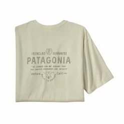 T-shirts PATAGONIA M'S FORGE MARK RESPONSIBILI-TEE BIRCH WHITE 23 Beige
