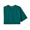 T-shirts PATAGONIA M'S FORGE MARK CREST POCKET RESPONSIBILI-TEE BOREALIS GREEN 22 Vert -Vêtements casual Homme Soldes Boutique 9 105127 m s forge mark crest pocket responsibili tee borealis green 37656 brlg 01