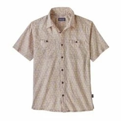 Chemises PATAGONIA M'S BACK STEP SHIRT MATILIJA POPPY: SHROOM TAUPE 22 Beige / Jaune / Marron