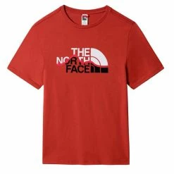 T-shirts THE NORTH FACE M S/S MOUNT LINE TEE TANDORI SPCE RD 22 Rouge