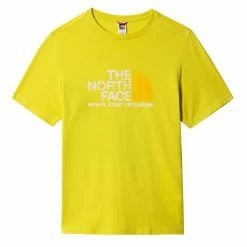 T-shirts THE NORTH FACE M S/S RUST 2 TEE ACID YELLOW 22 Jaune