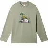 T-shirts THE NORTH FACE M HERITAGE L/S GRAPHIC TEE TNF GREEN 22 Gris / Vert -Vêtements casual Homme Soldes Boutique 9 105589 m heritage ss gr tee tnf green nf0a5igt3x3 01