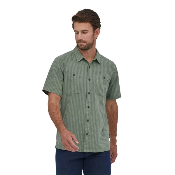 Chemises PATAGONIA M'S BACK STEP SHIRT SMALL CURRENTS: SEDGE GREEN 22 Vert 4 Chemises PATAGONIA M'S BACK STEP SHIRT SMALL CURRENTS: SEDGE GREEN 22 Vert – Image 2