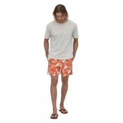 Boardshorts PATAGONIA M'S BAGGIES SHORTS 5 IN CLIMB HIKE SURF: TIGERLILY ORANGE 22 Orange -Vêtements casual Homme Soldes Boutique 9 105834 57022 csti 04