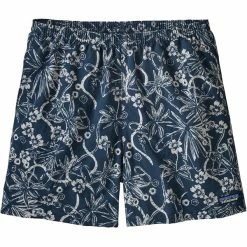 Boardshorts PATAGONIA M'S BAGGIES SHORTS 5 IN DIRT BAGS: STONE BLUE 22 Bleu / Blanc