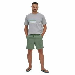PATAGONIA M'S LW ALL-WEAR HEMP VOLLEY SHORTS SEDGE GREEN 22 Vert -Vêtements casual Homme Soldes Boutique 9 105844 57870 segn 04