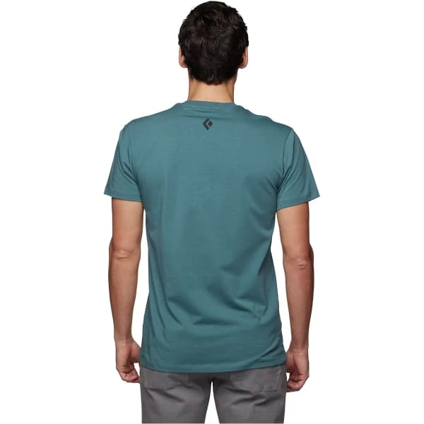 T-shirts BLACK DIAMOND M ROCK ON SS TEE RAGING SEA 22 Vert / Gris 5 T-shirts BLACK DIAMOND M ROCK ON SS TEE RAGING SEA 22 Vert / Gris – Image 3