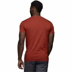 T-shirts BLACK DIAMOND M STACKED LOGO TEE RED ROCK 22 Rouge / Marron -Vêtements casual Homme Soldes Boutique 9 105950 m stacked logo tee red rock ap730053 6019 03